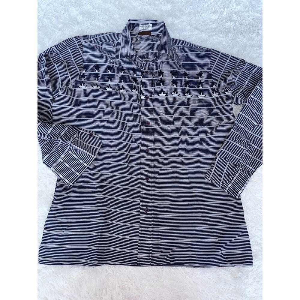 Vintage Hitman Men’s Sz. M Poly Spearpoint Collar Button Down. Grt Top